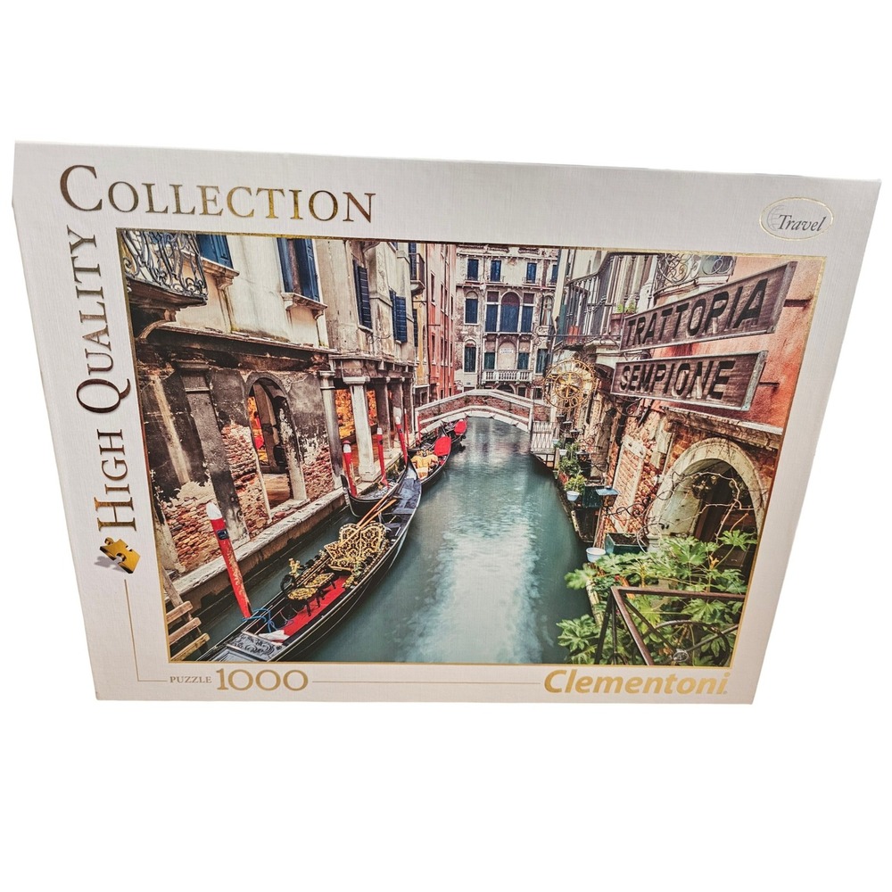 Clementoni 1000 Piece Puzzle Venice Canal Italy High Quality Collection 39328